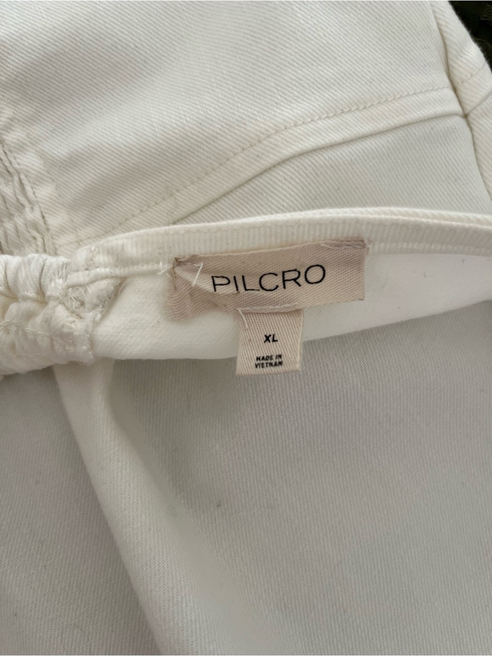 Anthropologie Pilcro Collared Button Front Halter Dress White XL - Picture 5 of 9